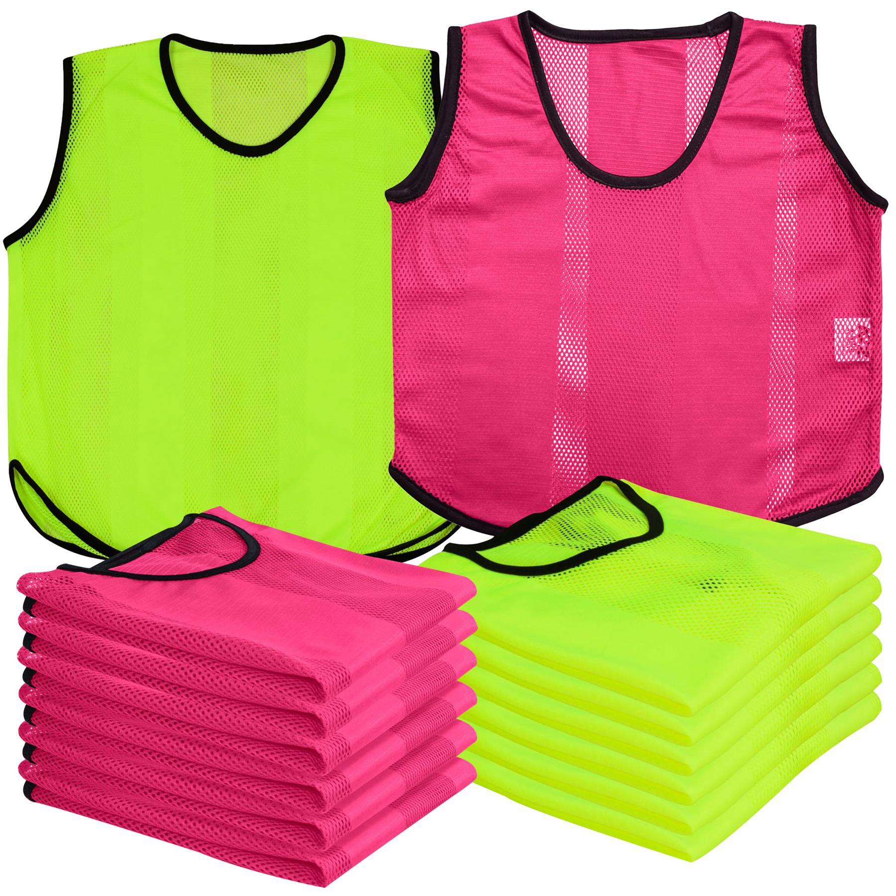 A2Z Kids 12 Pack Sports Mesh Bibs Comfortable During Football Rugby Sports