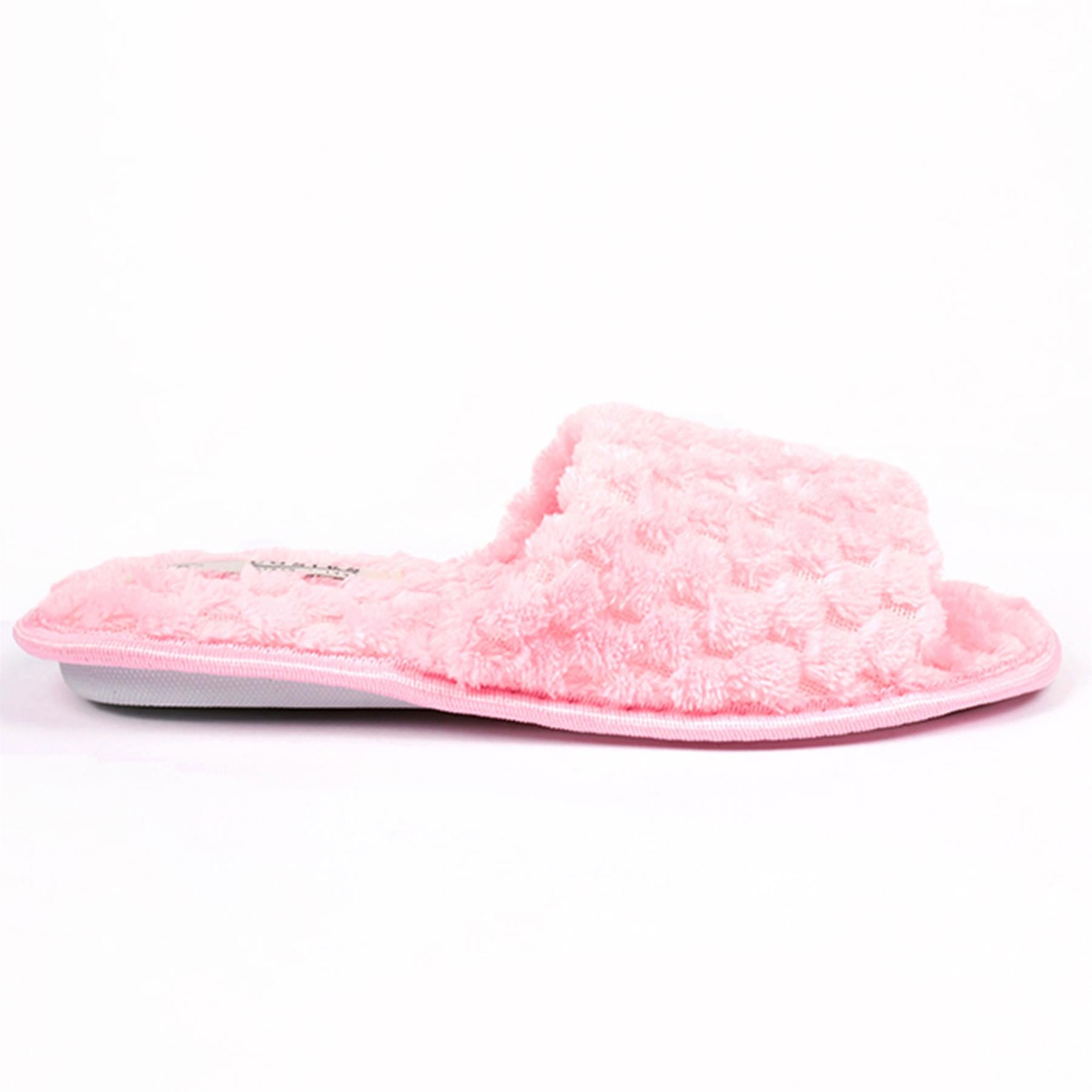 A2Z Women Bubble Sliders Fluffy Faux Fur Open Toe Warm Fuzzy Memory Foam Slipper