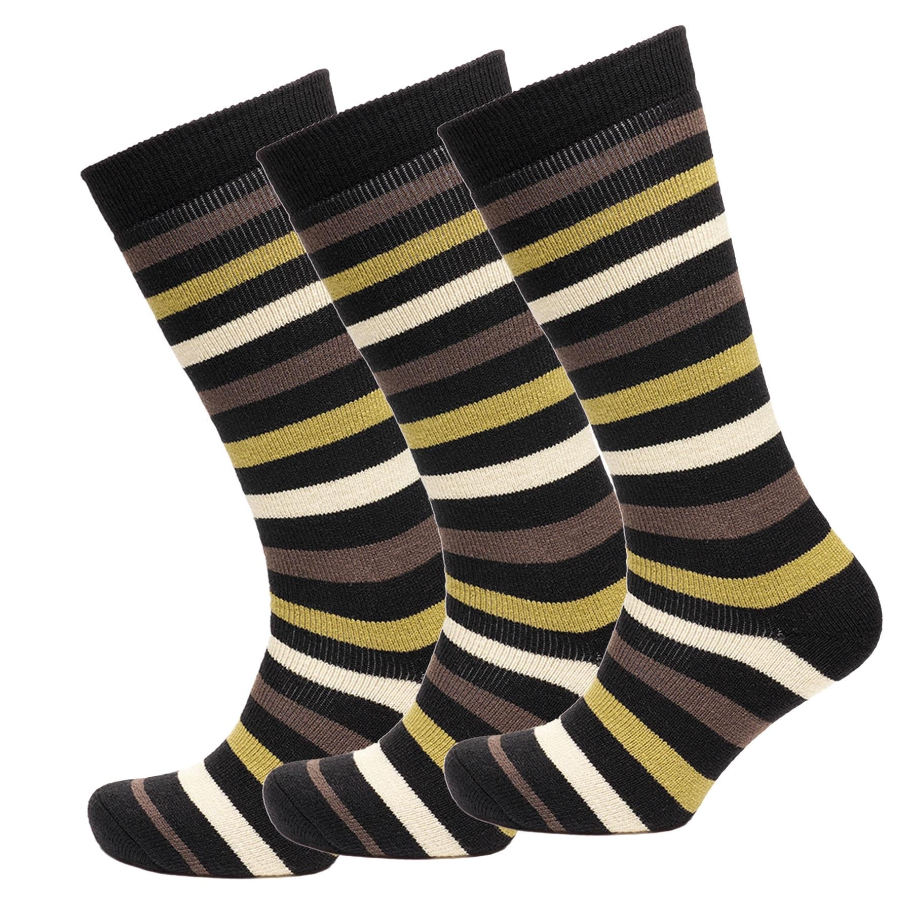 A2Z Mens Knee High Welly Wellington Pack Of 3 Boots Comfortable Cosy Warm Socks