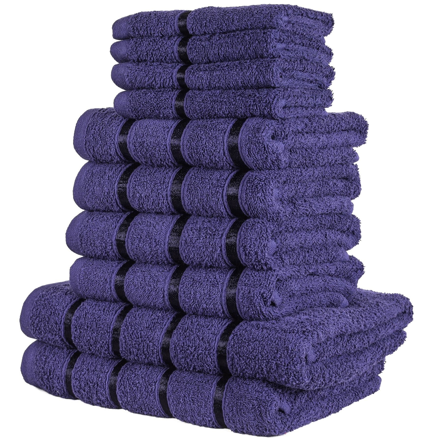 A2Z Luxurious 10 Piece Towel Bath Towel Soft and Absorbent Hand Towel Face Towel