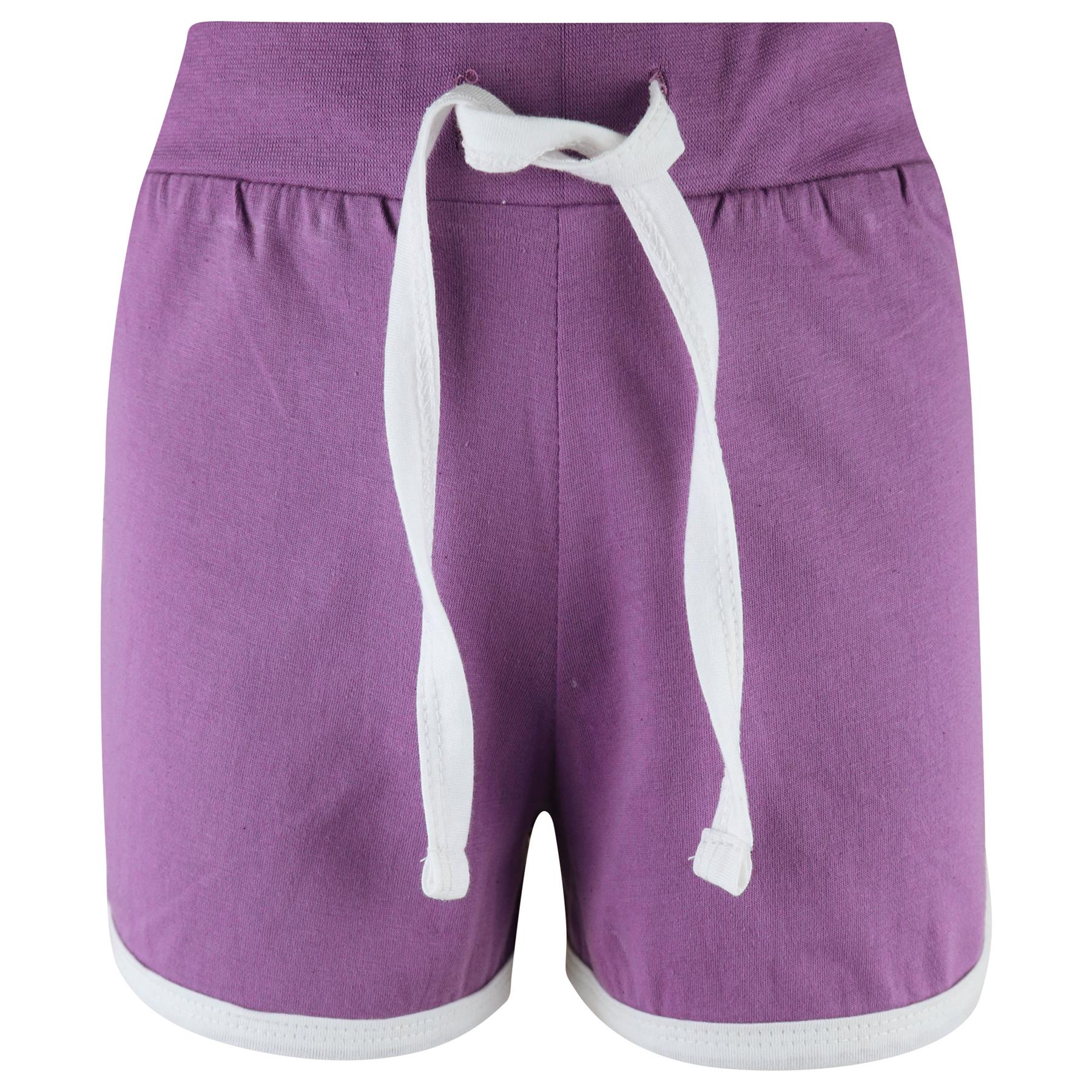 Kids Girls Shorts 100% Cotton Summer Shorts Running Pants