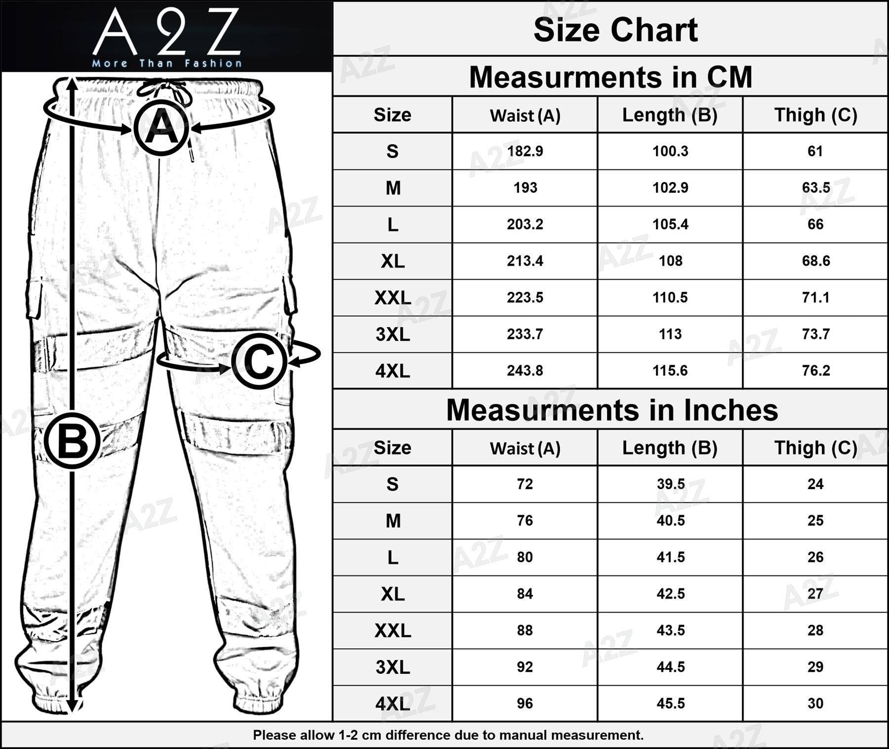 A2Z High Visibility Safe Work Reflective Pants Hi Vis Cargo Trousers For Mens