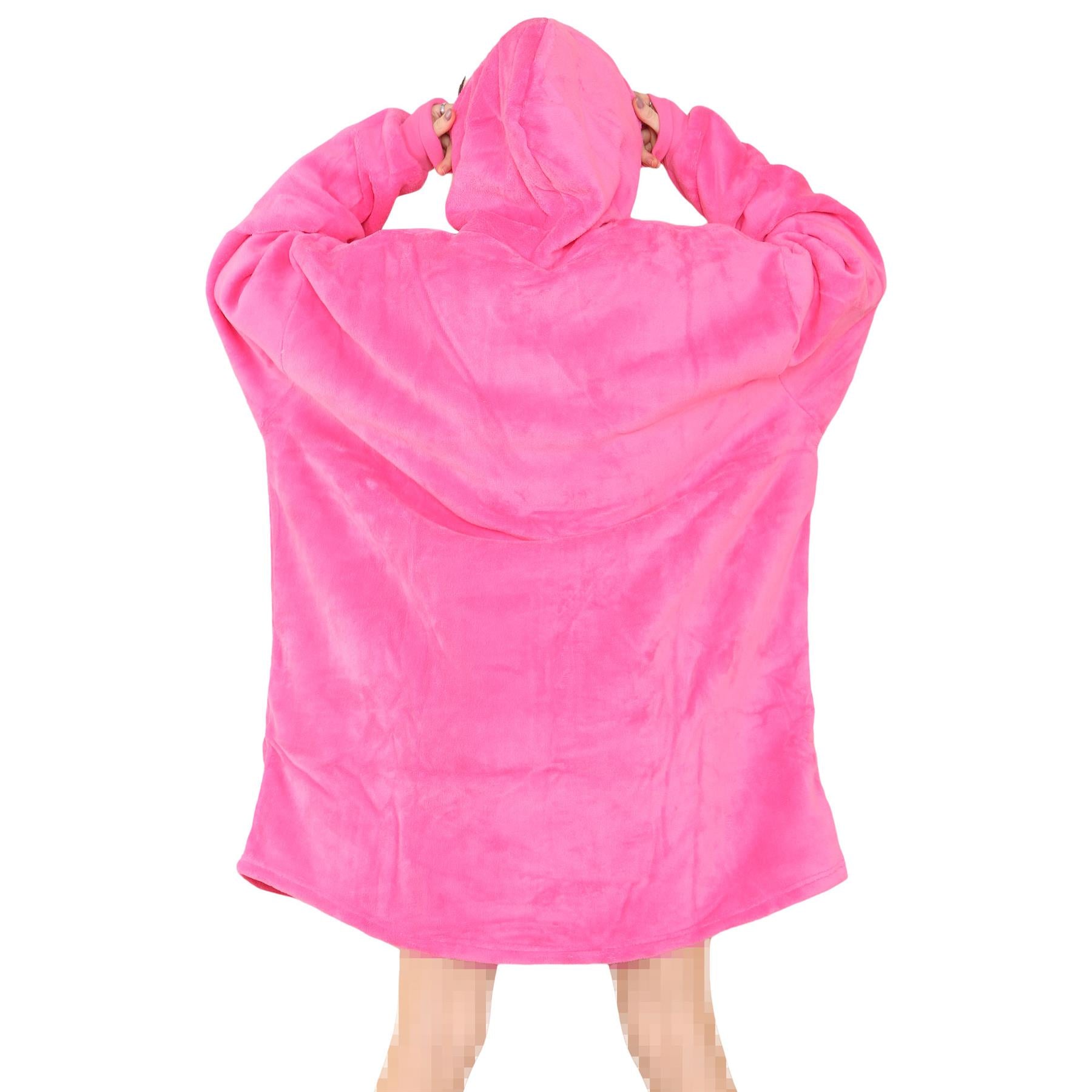 Unisex Oversized Hoodie Snuggle with Plush Sherpa Fleece Lining For Men & Women