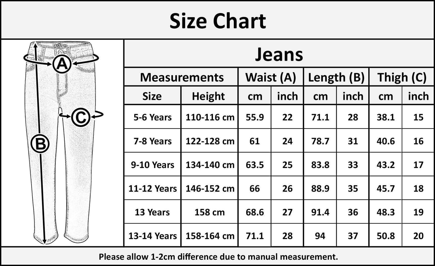 Kids Girls Relaxed Straight Fit Boot Cut Jeans For Teens Mid Blue Stretchy Jeans