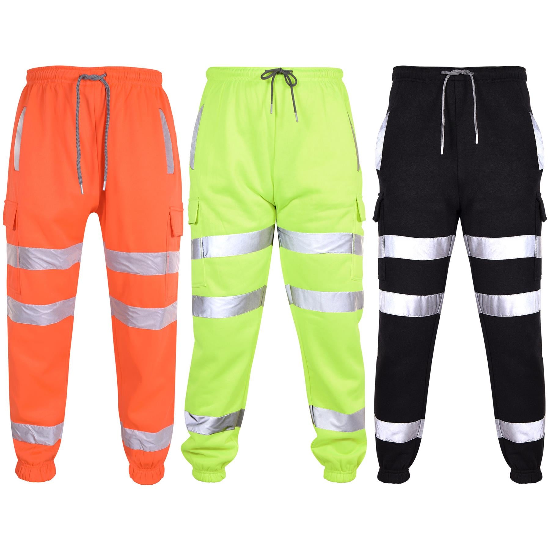 A2Z Hi Vis Reflective Pants High Viz Cargo Trousers