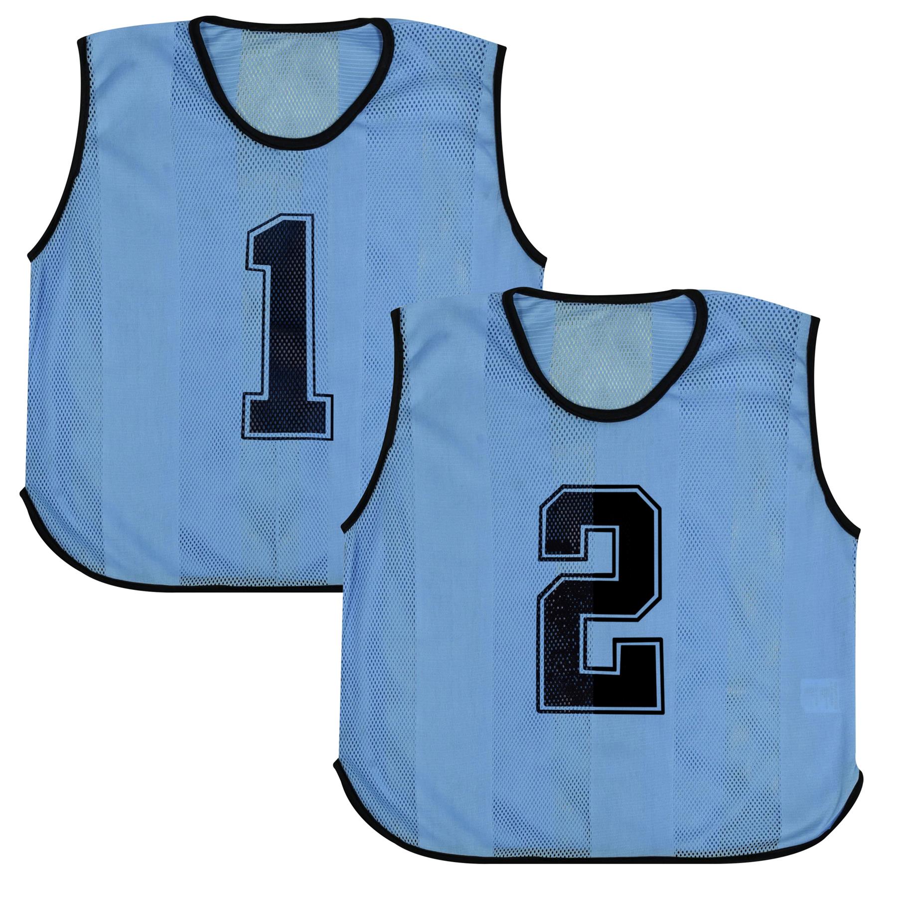 Kids 6 Pack Sports Number Mesh Bibs Comfortable During Football Rugby Sports