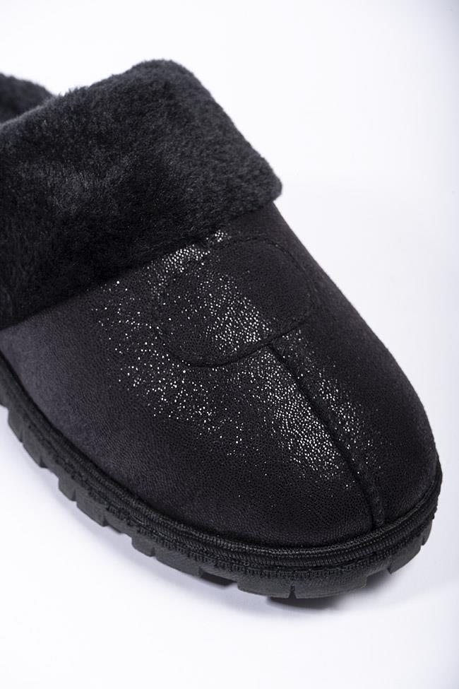 A2Z Women Slippers Winter Warm Cozy Faux Fur Comfortable Non-Slip Mule Slipper