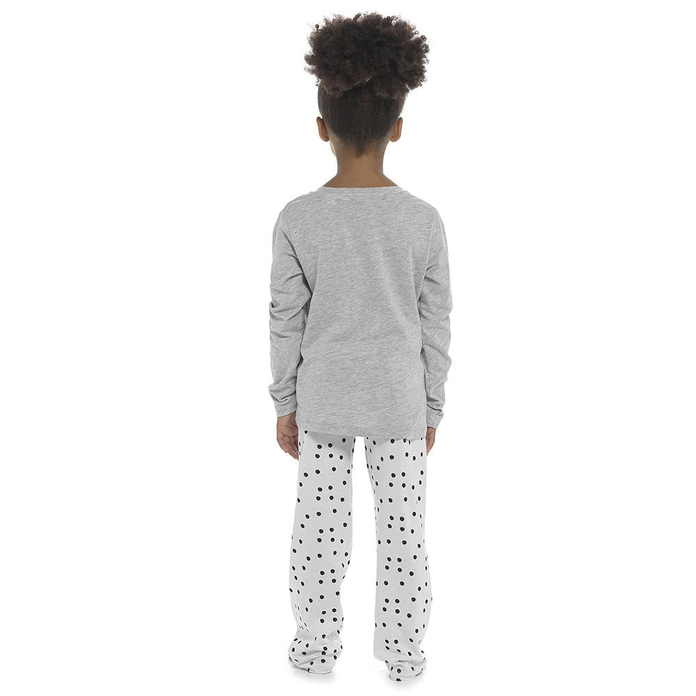 Kids Girls Soft Cotton Twosie Pyjamas With Scrunchie Comfortable Loungewear PJS