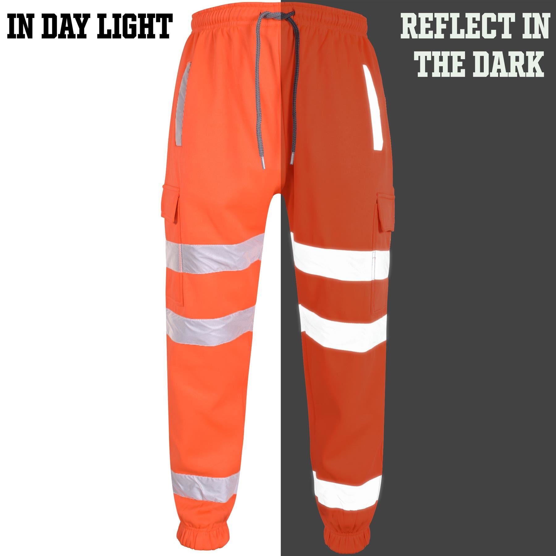 A2Z Hi Vis Reflective Pants High Viz Cargo Trousers