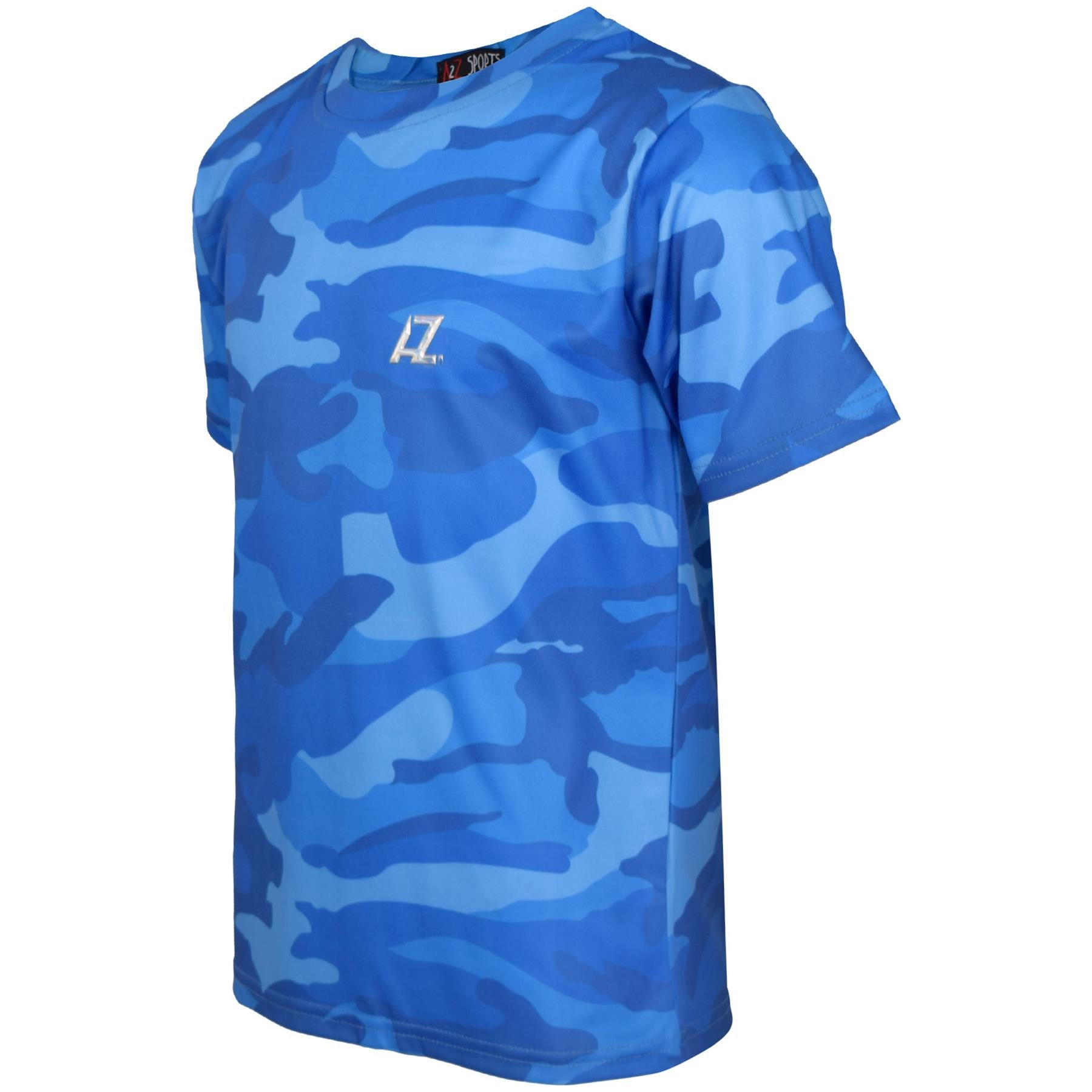 Kids Boys Active T Shirts Camouflage Sports Short Sleeves Summer Tops T-Shirts