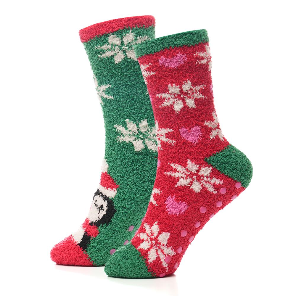 A2Z Ladies Socks 4 Pack Christmas Novelty Durable Stylish Winter Warm Cosy Socks