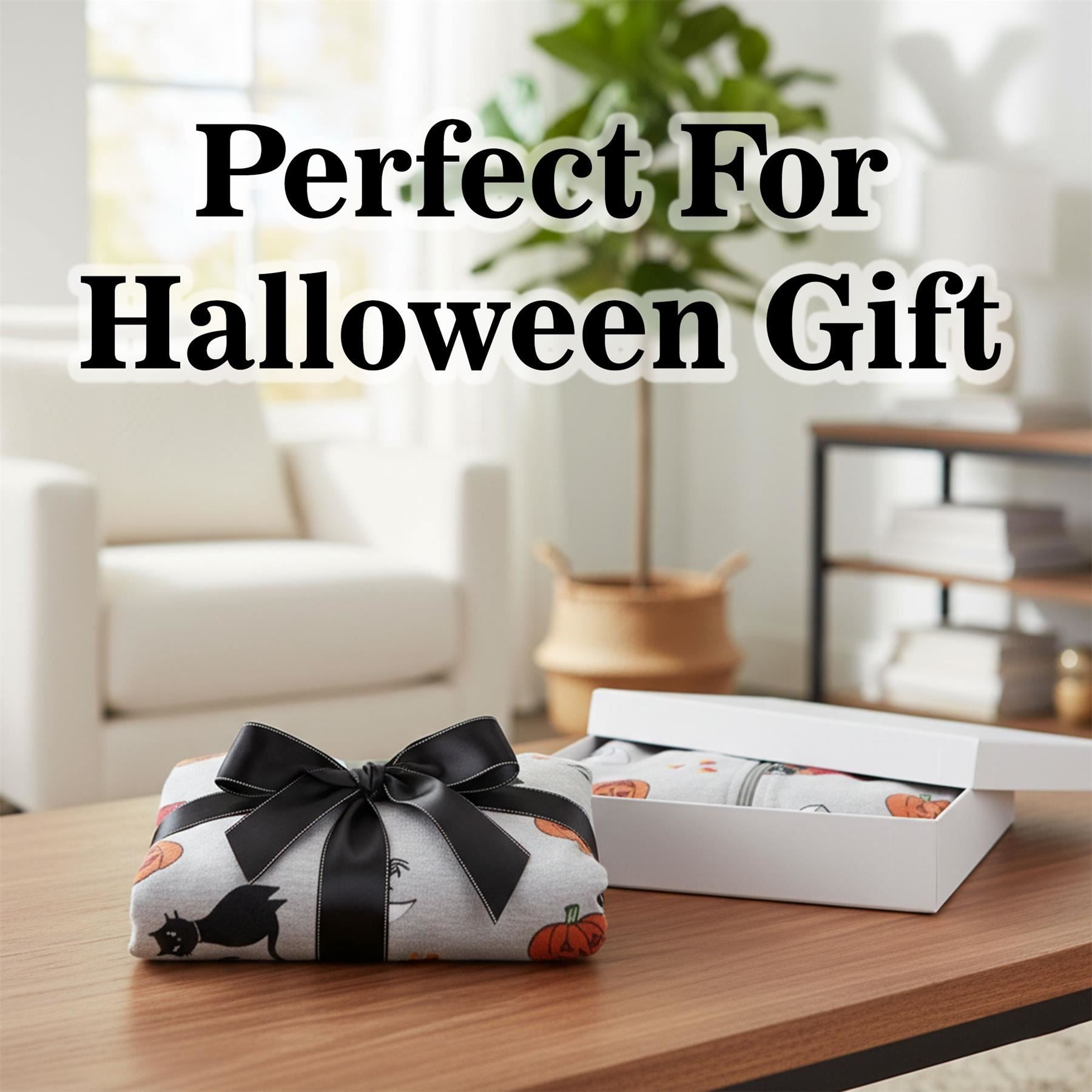 Kids Girls Boys One Piece Halloween Print Onesie