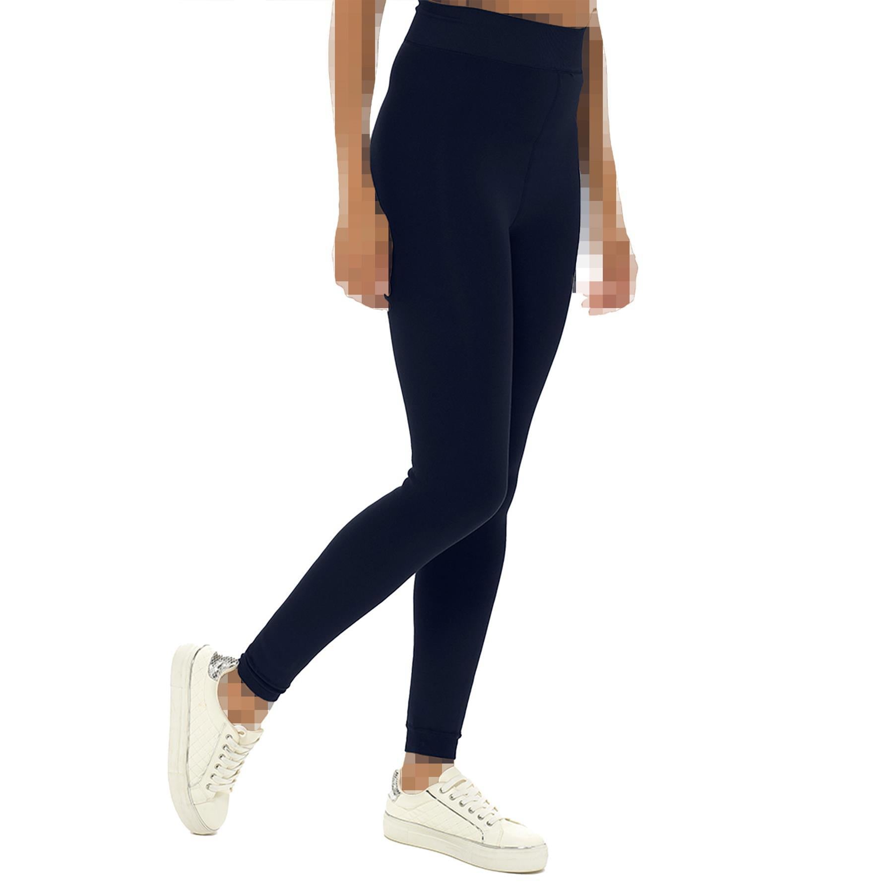 Ladies Velvet Plush Thermal Legging Soft Stretchy Everyday High Waist Leggings