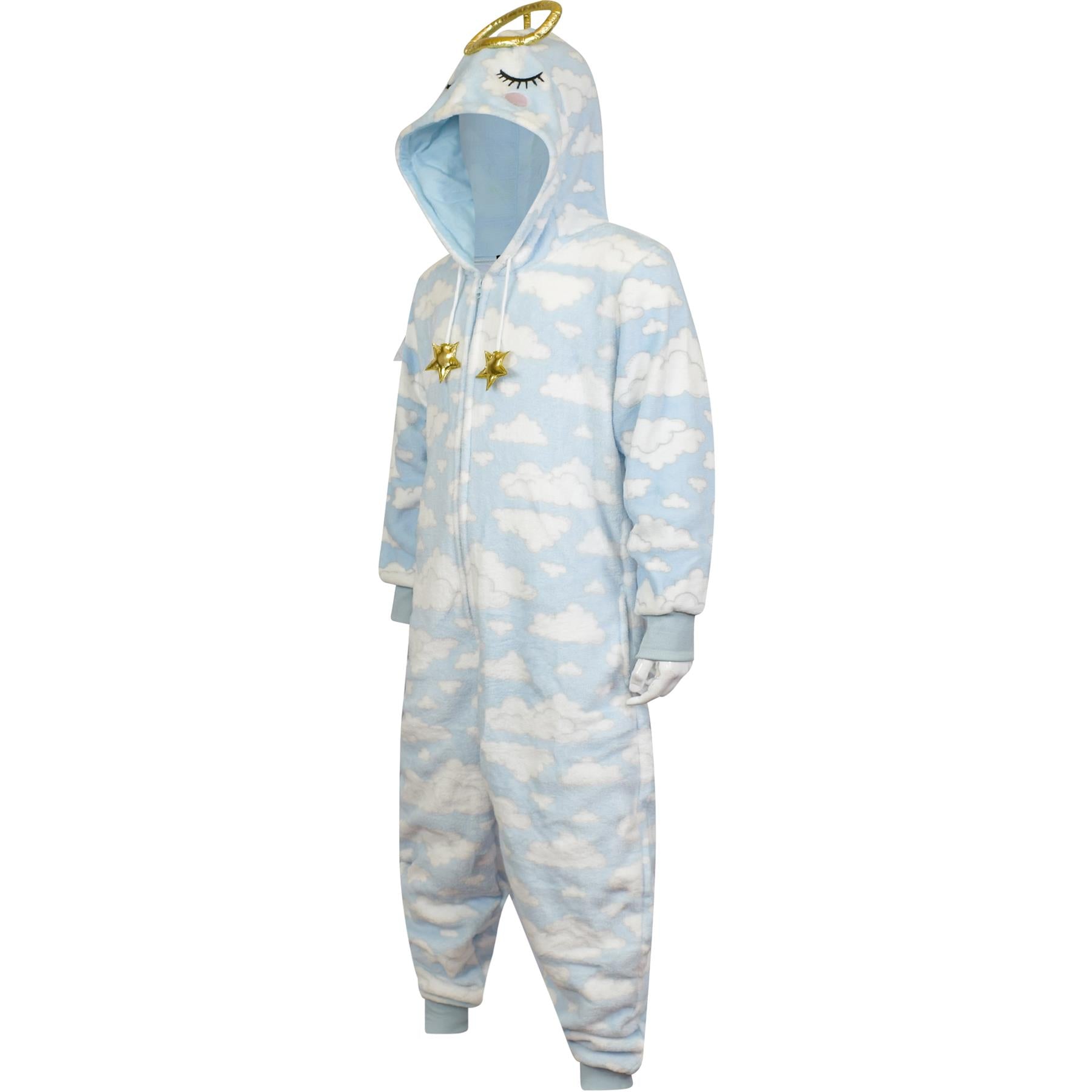 A2Z Girls Boys Angel Costume Xmas Nativity School Play Soft Plush Warm Jumpsuits