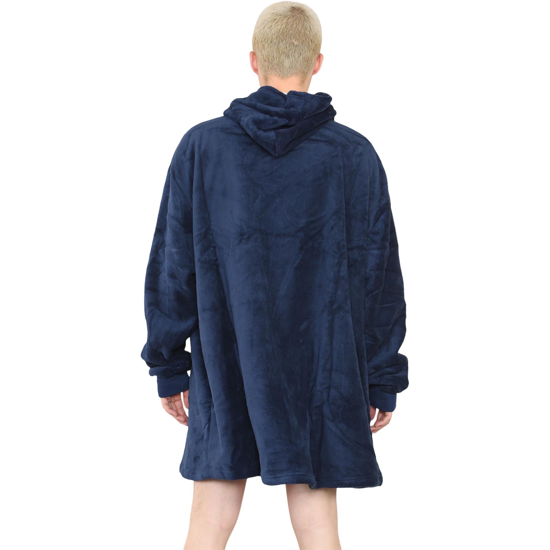 Unisex Oversized Hoodie Snuggle with Plush Sherpa Fleece Lining For Men & Women