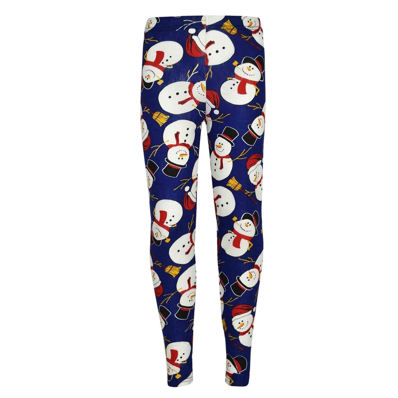 A2Z 4 Kids Girls Christmas Leggings Multi Xmas Fashion Legging