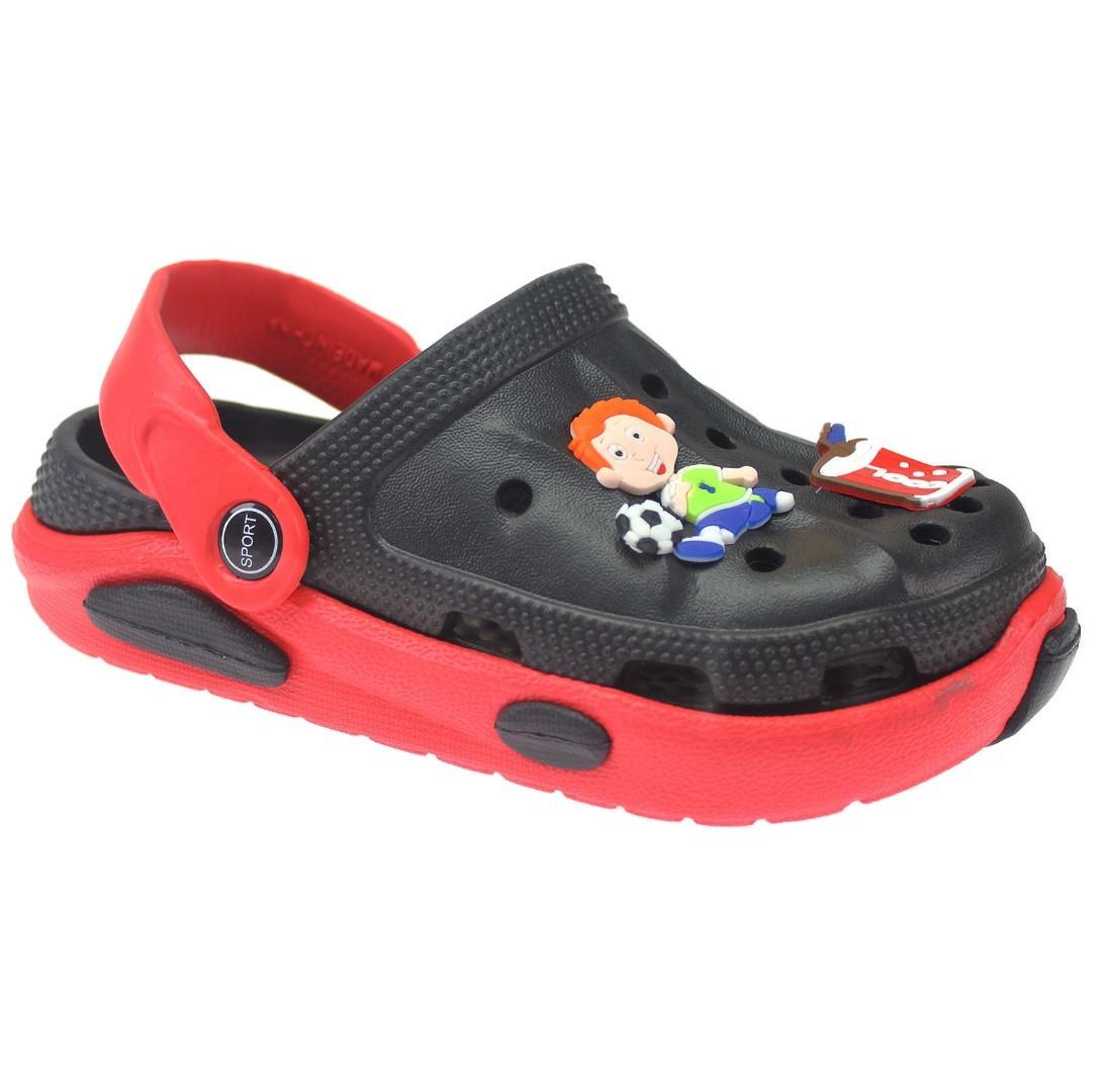 Kids Garden Clogs Detachable Cartoon Charms Sandals Slingback Beach Mules Shoes