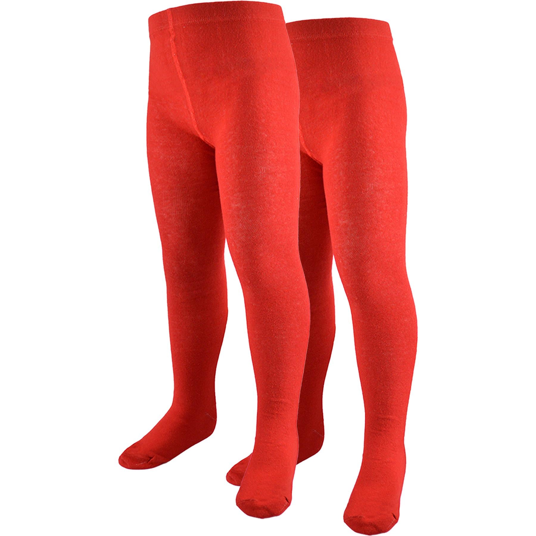 A2Z 4 Kids Girls 2 Pack Fleece Lined Thermal Tights Warm Cold Weather Leggings