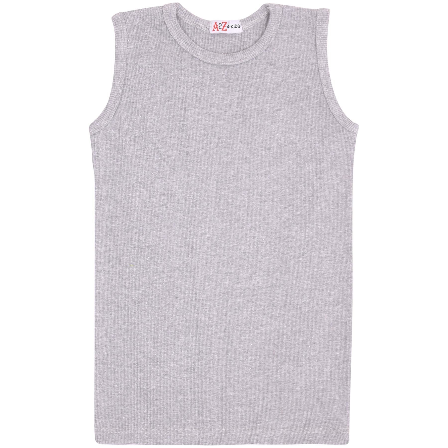 Kids Girls Boys Childrens Vest Top Tank Top Fitted 100% Rich Cotton 2-13 Years