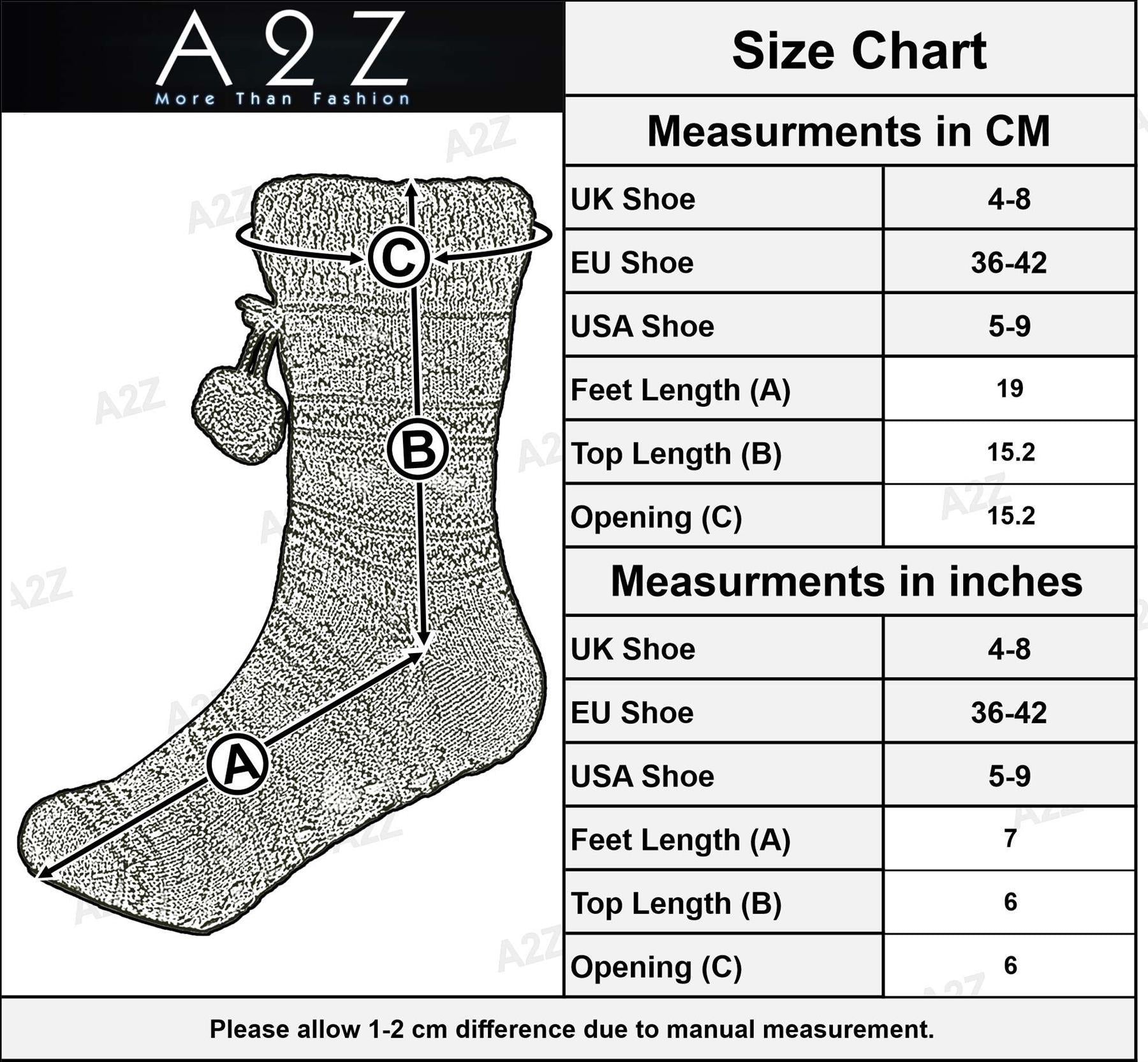 A2Z Ladies Fairisle Slipper Socks Sherpa Lining Comfortable For Daily Wear Socks