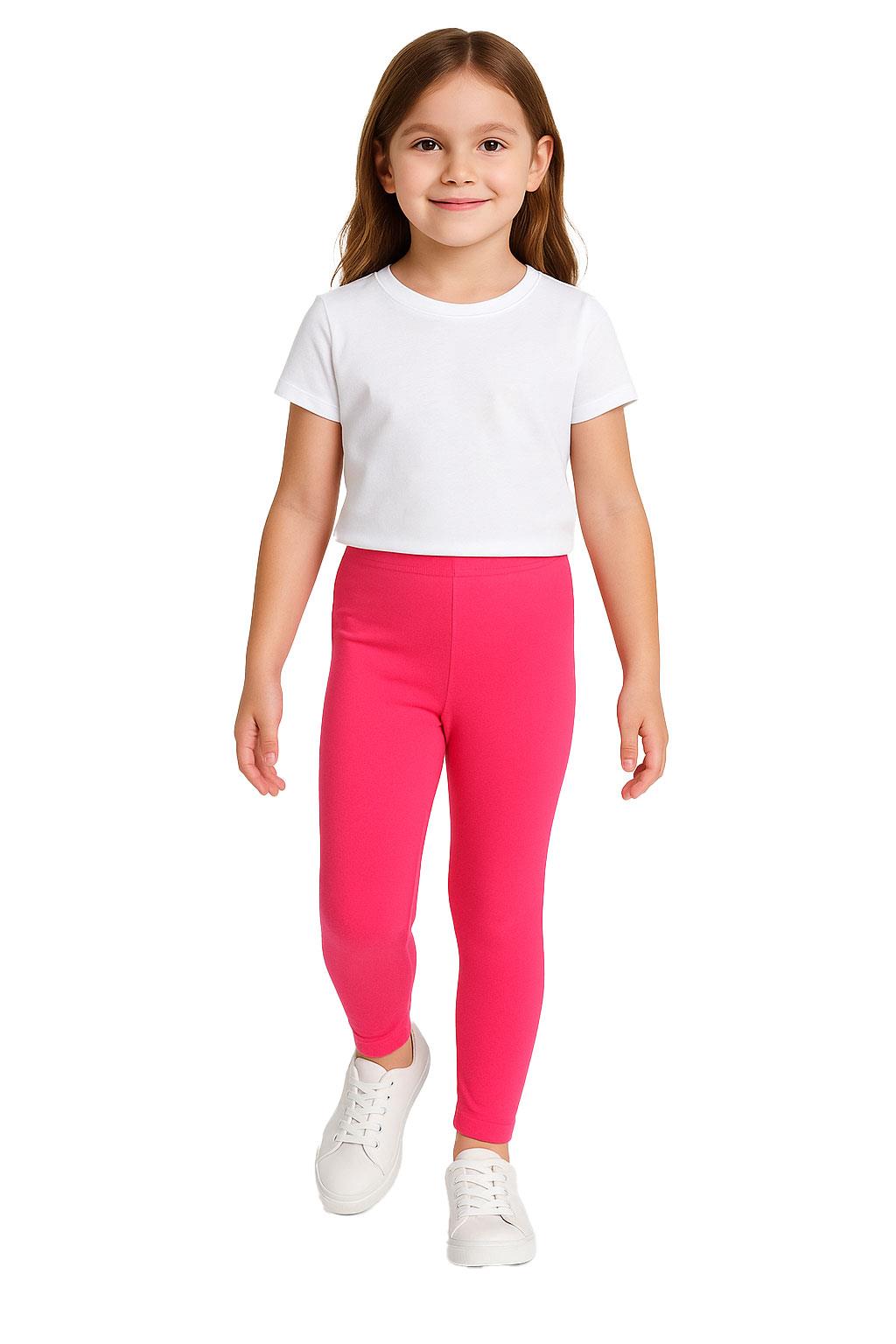 Gilrs Legging Kids Plain Color School Fashion Dance Leggings New Age 5-13 Years