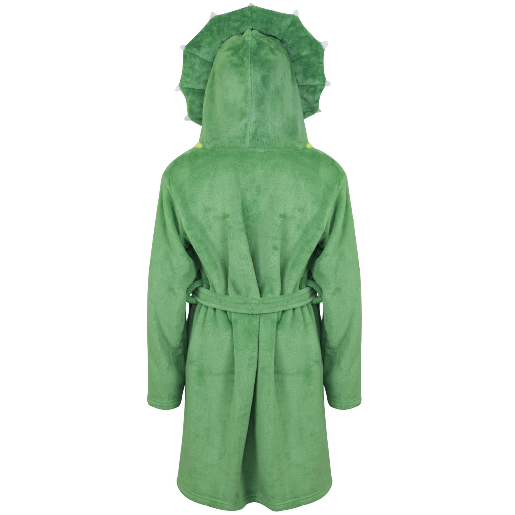 Kids Bathrobe Animal Face Nightgown Kids Dinosaur hooded Towelling Dressing Gown