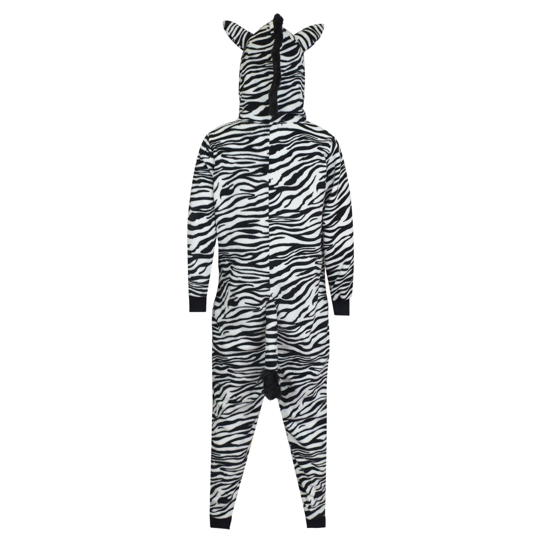 A2Z 4 Kids Unisex 2-Tone Zebra A2Z Onesie One Piece Zebra Cosplay Jumpsuit