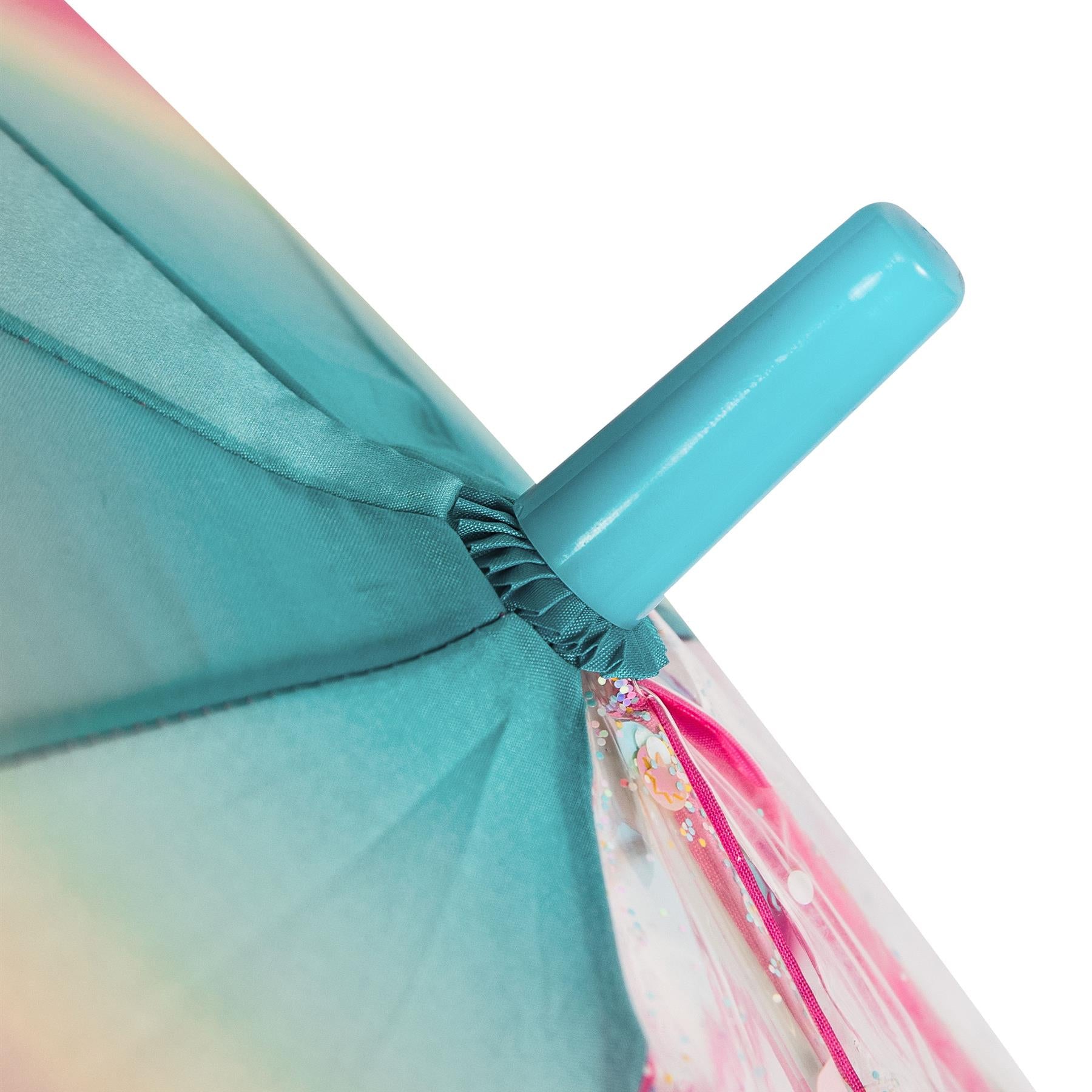 A2Z 4 Kids Stick Umbrella Rainbow Walking Umbrellas Wind Water Proof 110cm Brolly