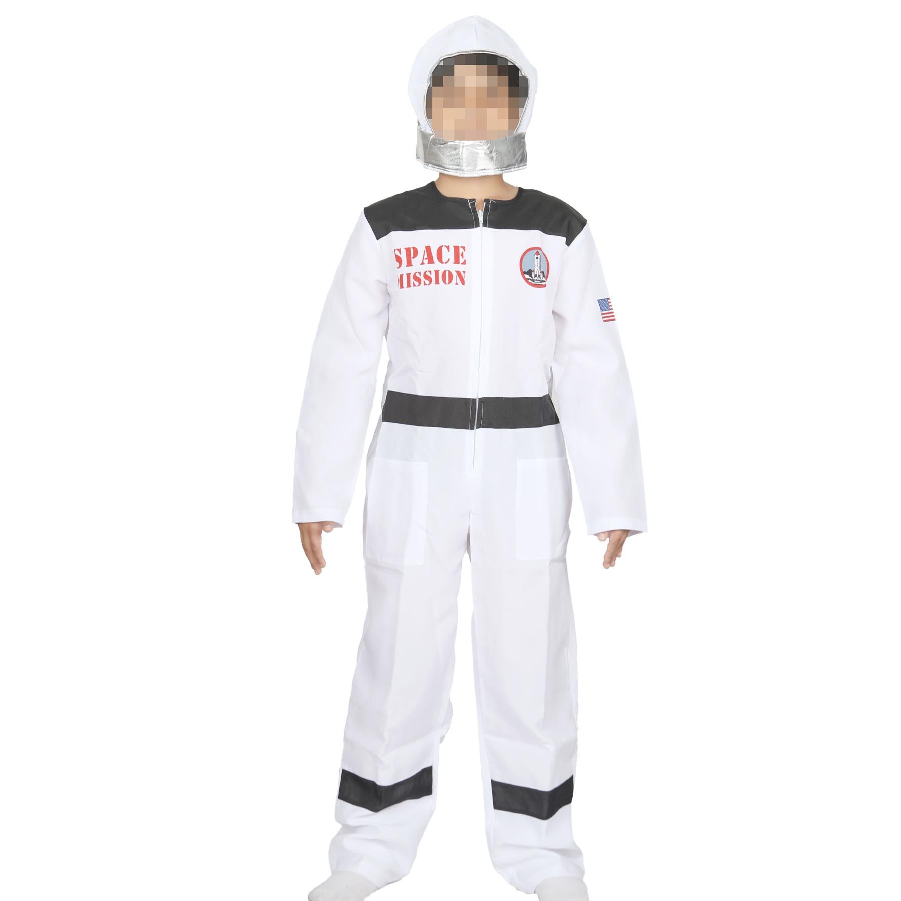 Kids Spaceman Costume Astronaut Role Play Halloween Space Suit Outfit Kit