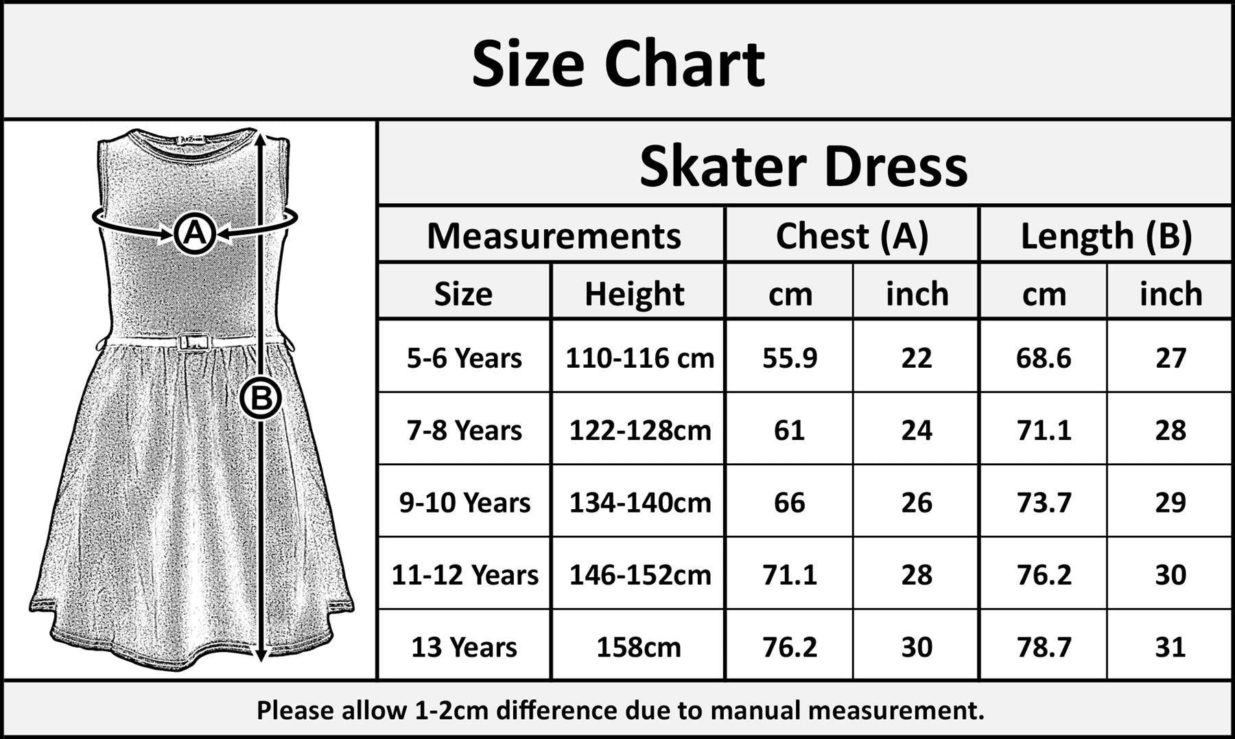 A2Z 4 Kids Girls Plain Skater Dress Party Sleeveless Flared Fashion Age 5-13