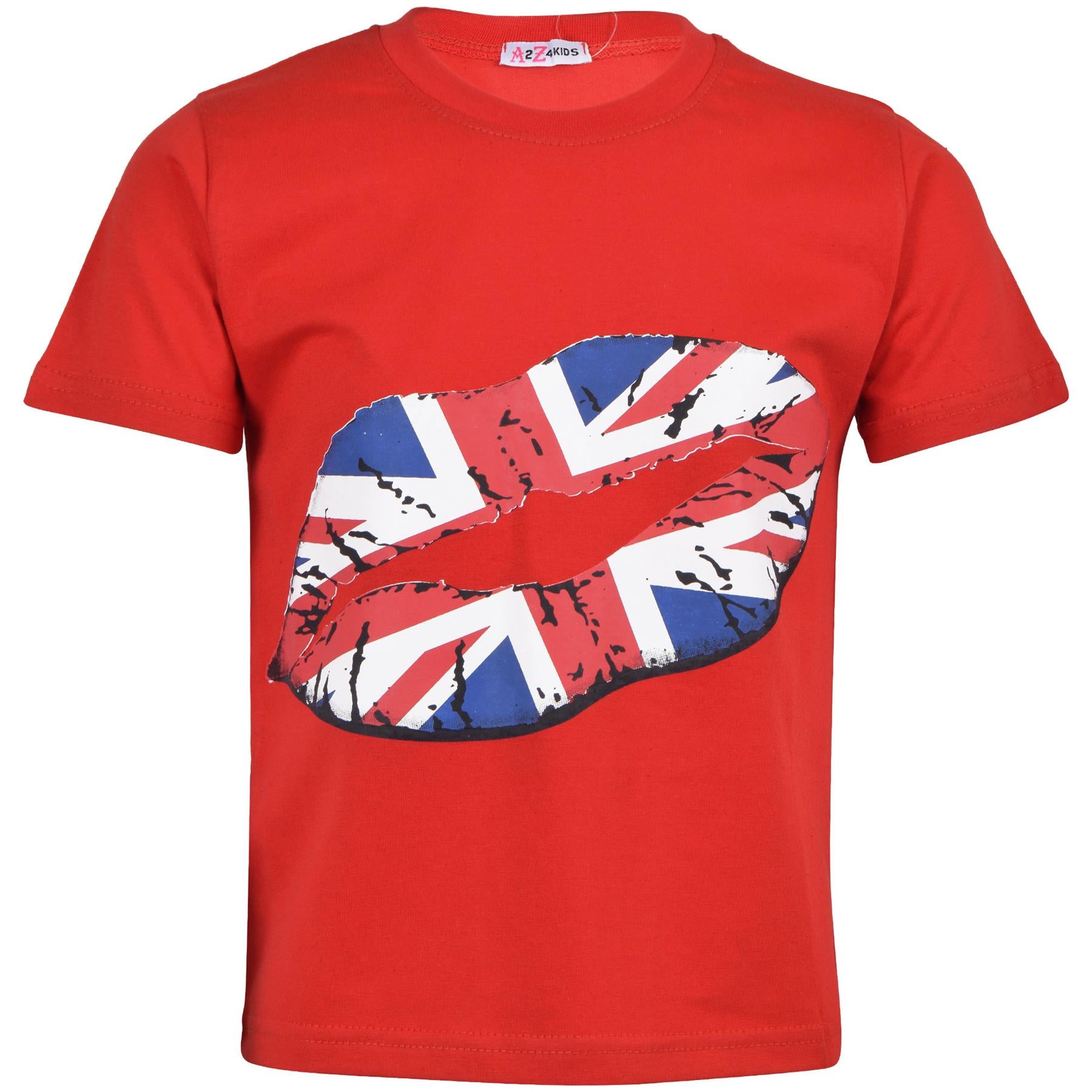 Kids Girls Boys T Shirts Union Jack Flag King Charles III Coronation Ceremony