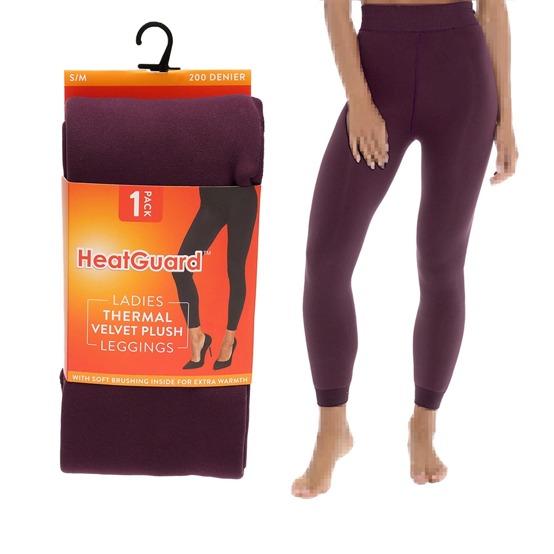 Ladies Velvet Plush Thermal Legging Soft Stretchy Everyday High Waist Leggings