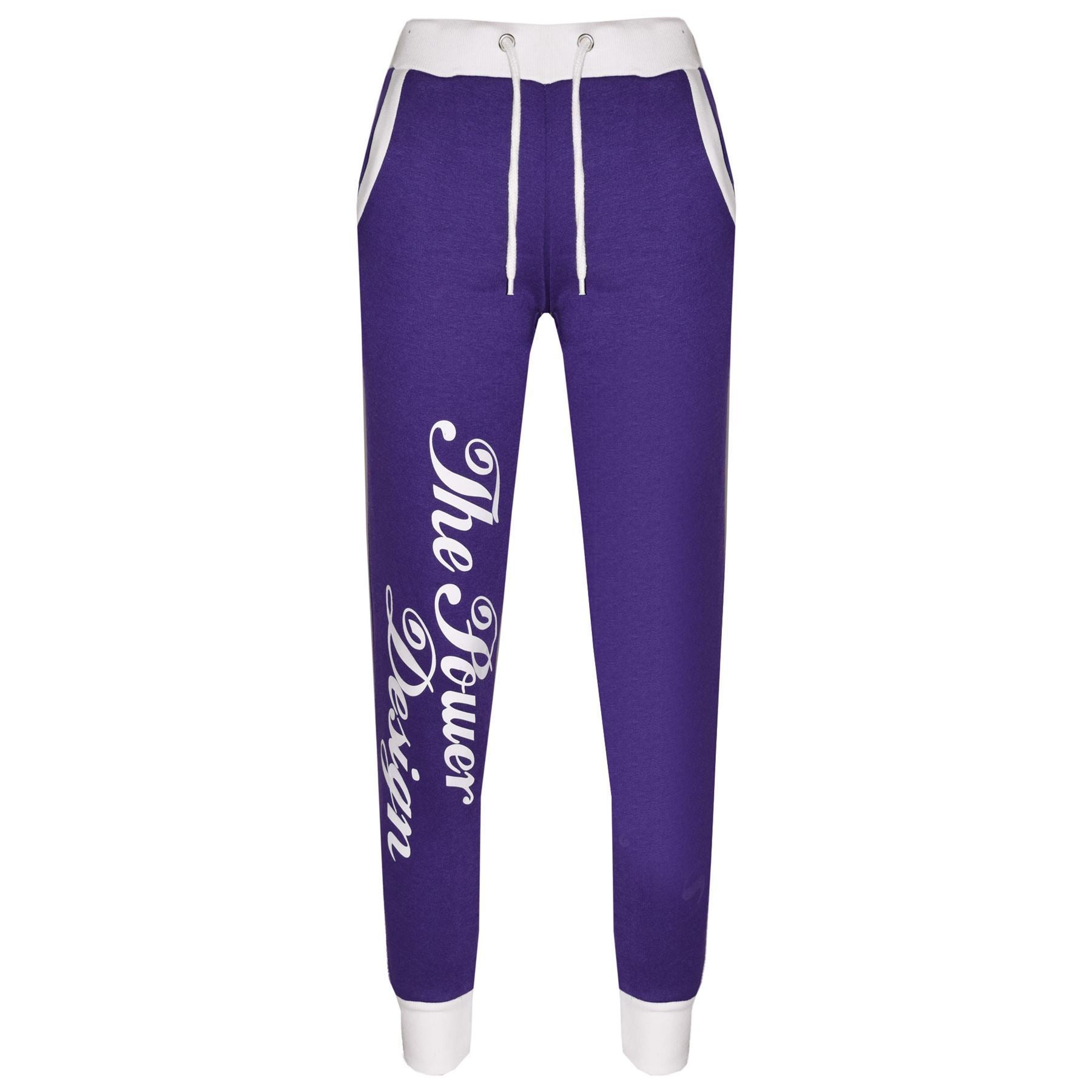 Kids Girls The Power Design Jogger Purple Tracksuit