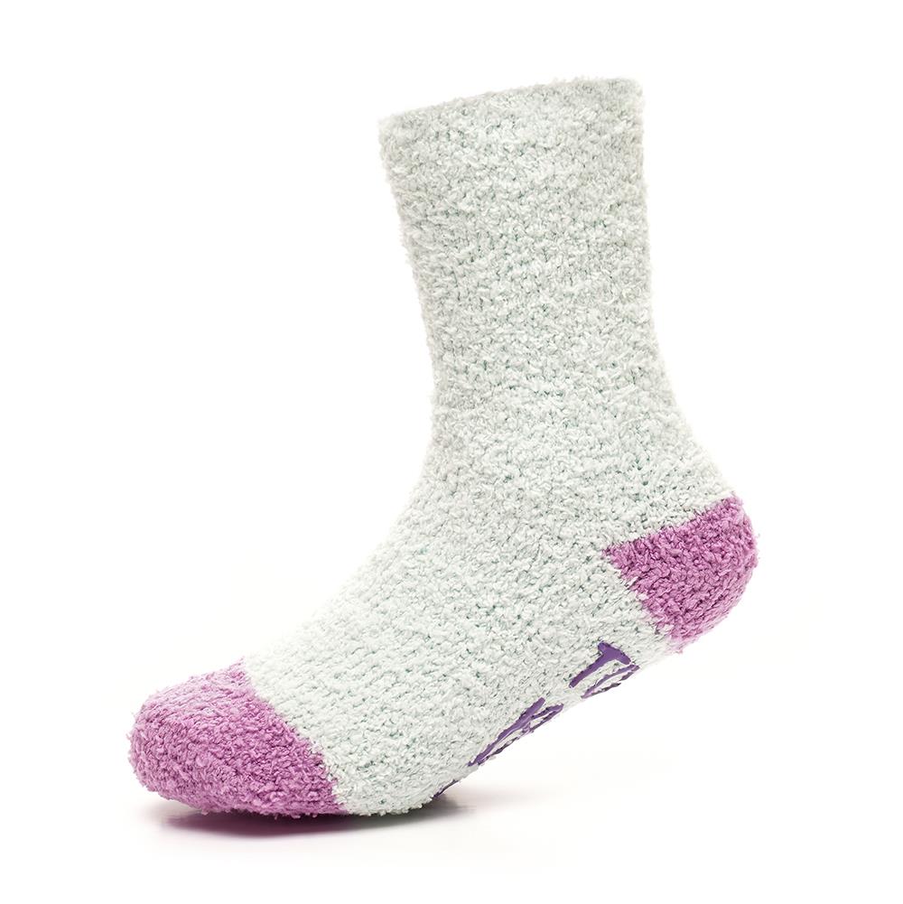 Kids Girls Novelty Cosy Socks Super Soft Funky Winter Slogan Sole Gripper Socks