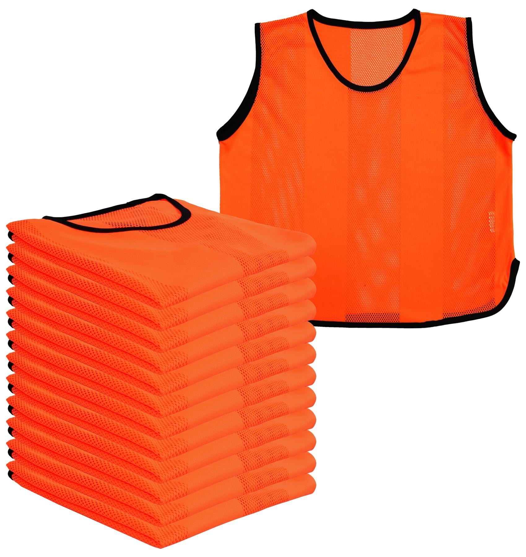 A2Z 12 Pack Sports Mesh Bibs Comfortable During Football Rugby Sports Adult