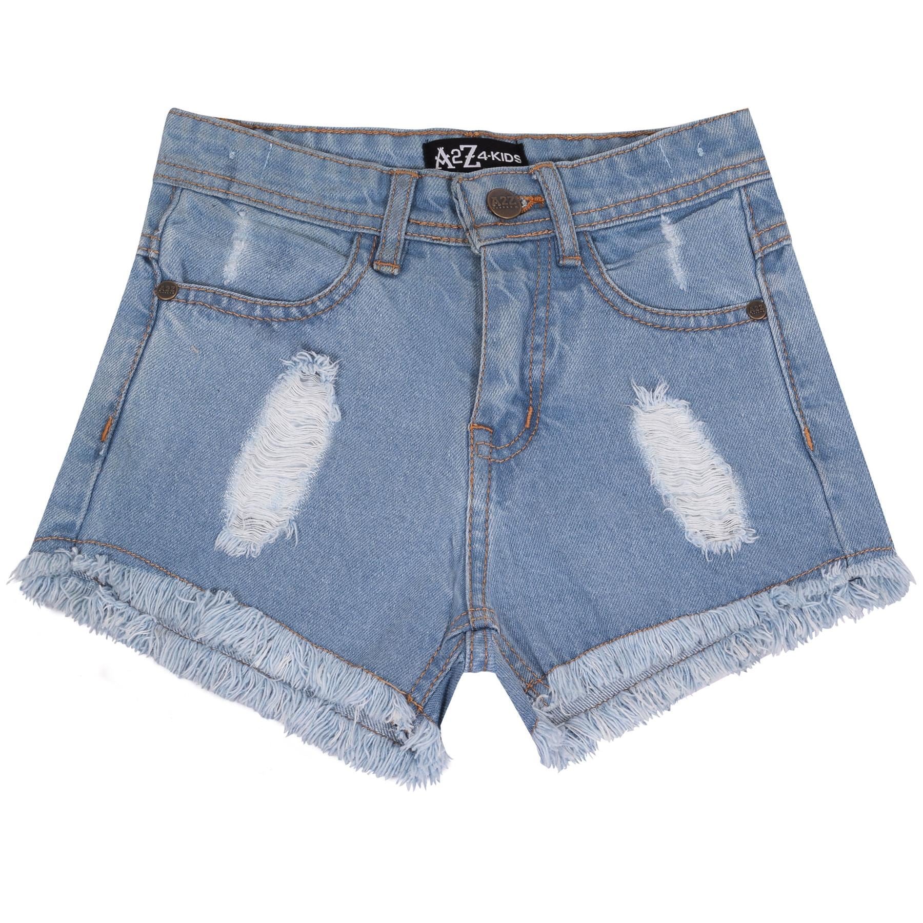 Kids Girls Shorts Ripped Jeans Hot Pants Summer Denim Short