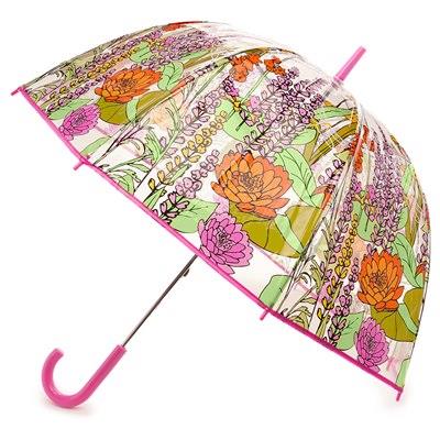 Clear Bubble Umbrella Dragonfly Walking Umbrella Jshape Stick Brolly Dome Canopy