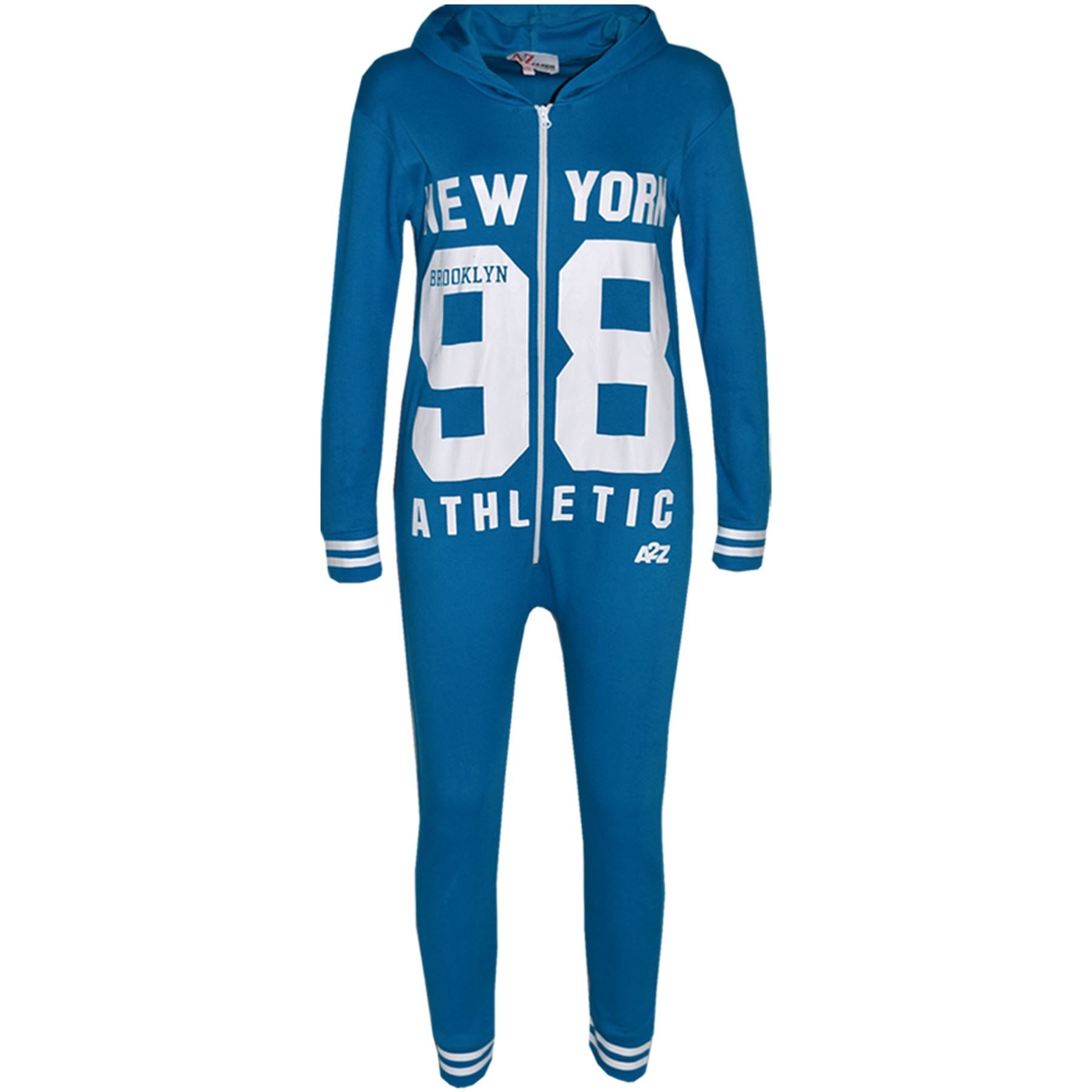 A2Z Onesie One Piece Kids Girls Boys New York 98 Print Pyjamas Costume Gifts