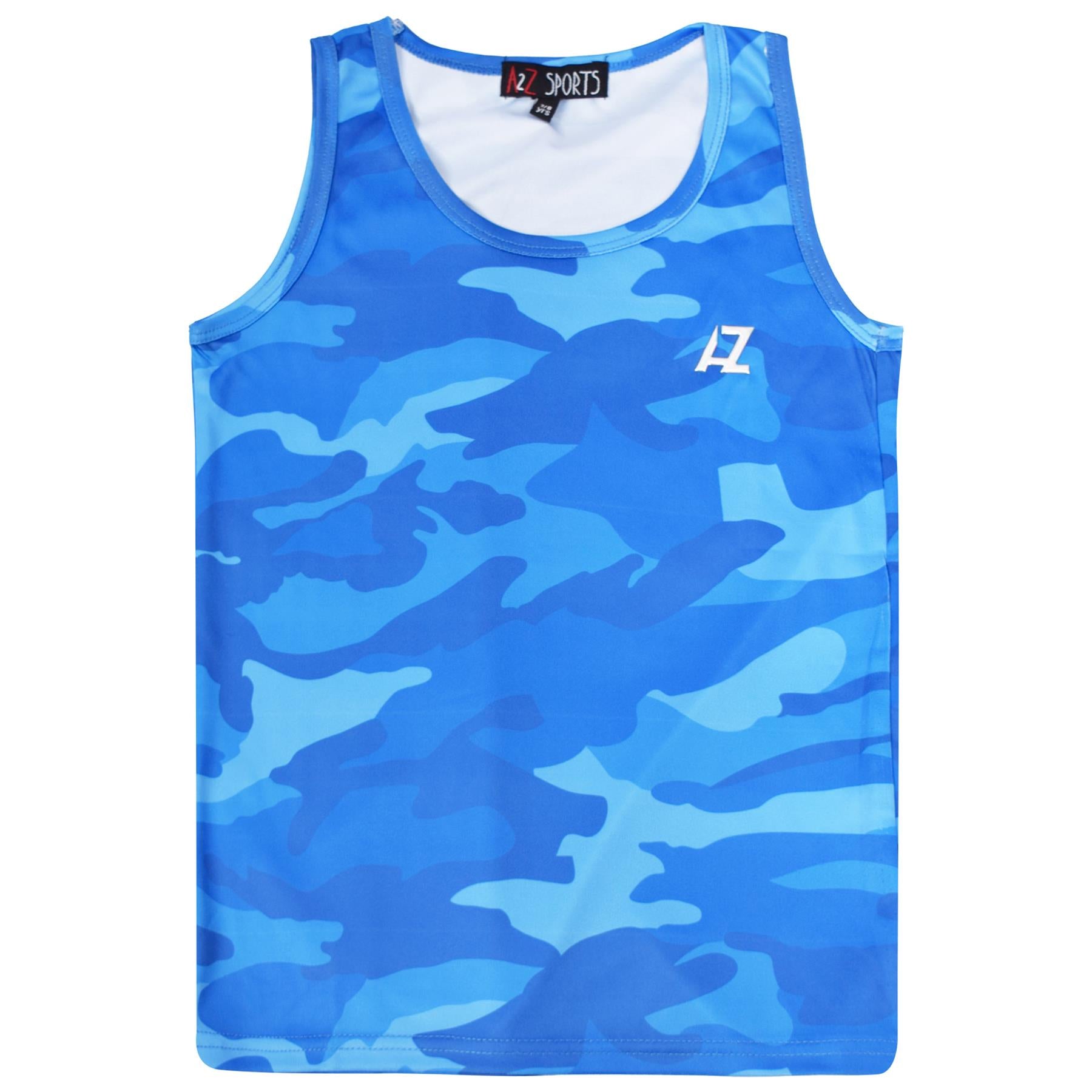 Kids Boys Camouflage Sports Vest Athletic Soft Feel Summer Tank Sleeveless Top