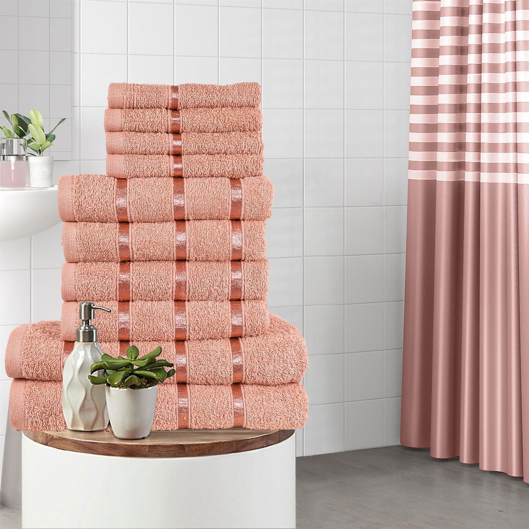 A2Z Luxurious 10 Piece Towel Bath Towel Soft and Absorbent Hand Towel Face Towel