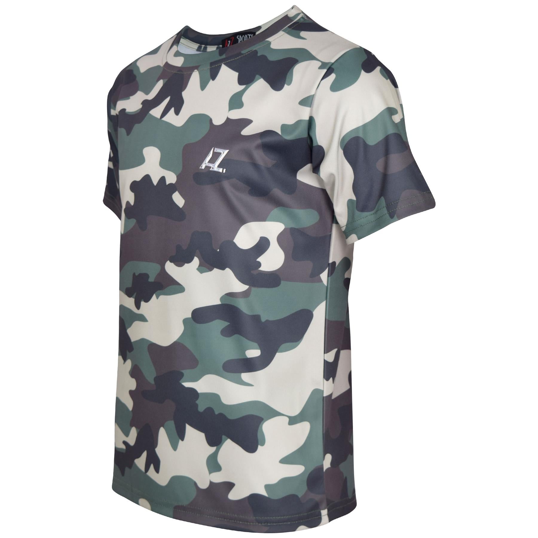 Kids Boys Active T Shirts Camouflage Sports Short Sleeves Summer Tops T-Shirts