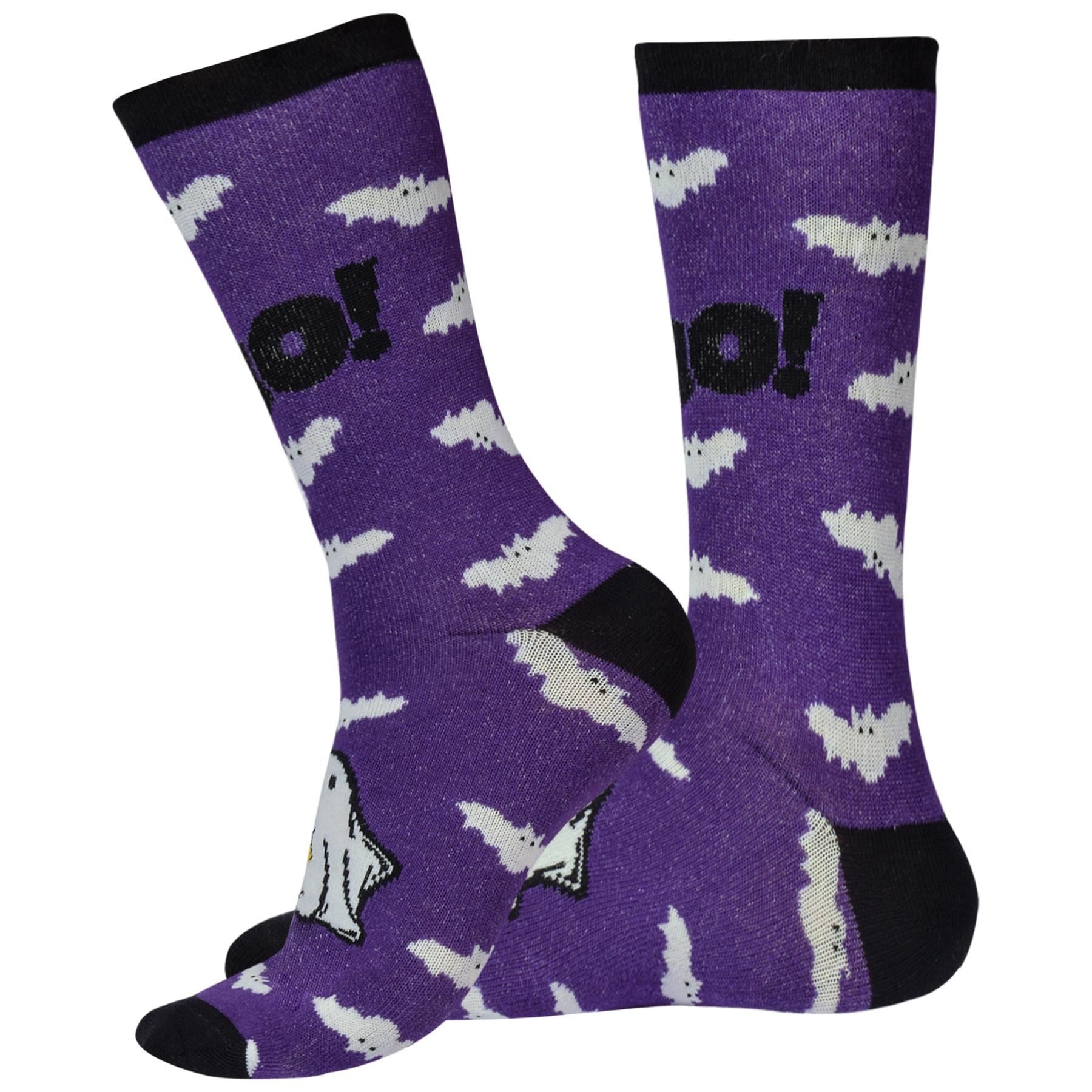 A2Z 4 Kids Girls Boys Novelty Halloween Skeleton Boo Spider Web Warm Crew Socks