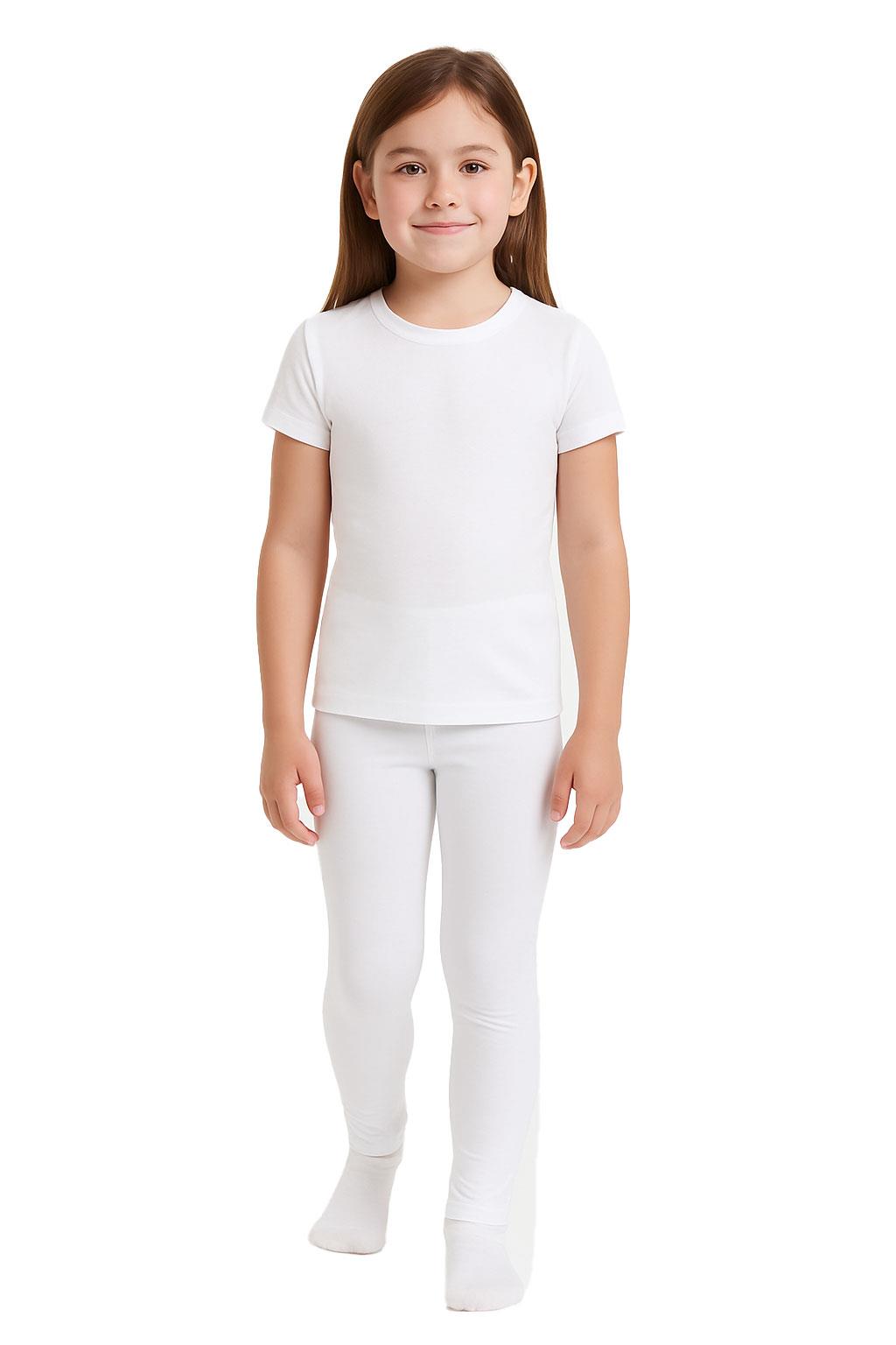 Gilrs Legging Kids Plain Color School Fashion Dance Leggings New Age 5-13 Years