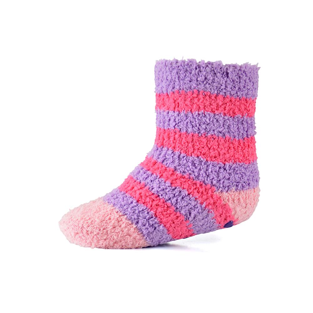 Infant Baby Boys Girls Slipper Fluffy Socks With Gripper Pack of 2 Newborn Socks