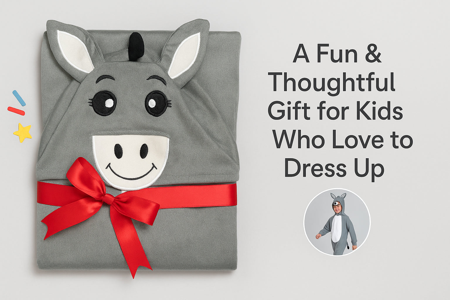 A2Z 4 Kids Boys Girls Donkey Costume Nativity Soft Fleece Animal Fancy Dress