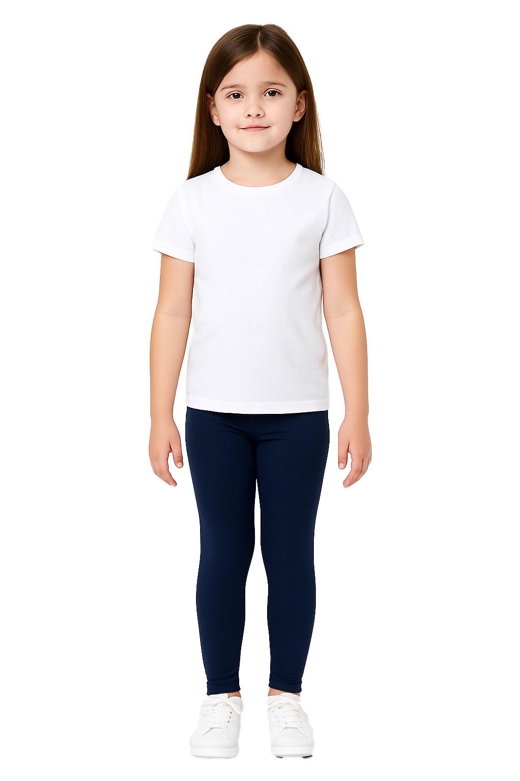 Gilrs Legging Kids Plain Color School Fashion Dance Leggings New Age 5-13 Years