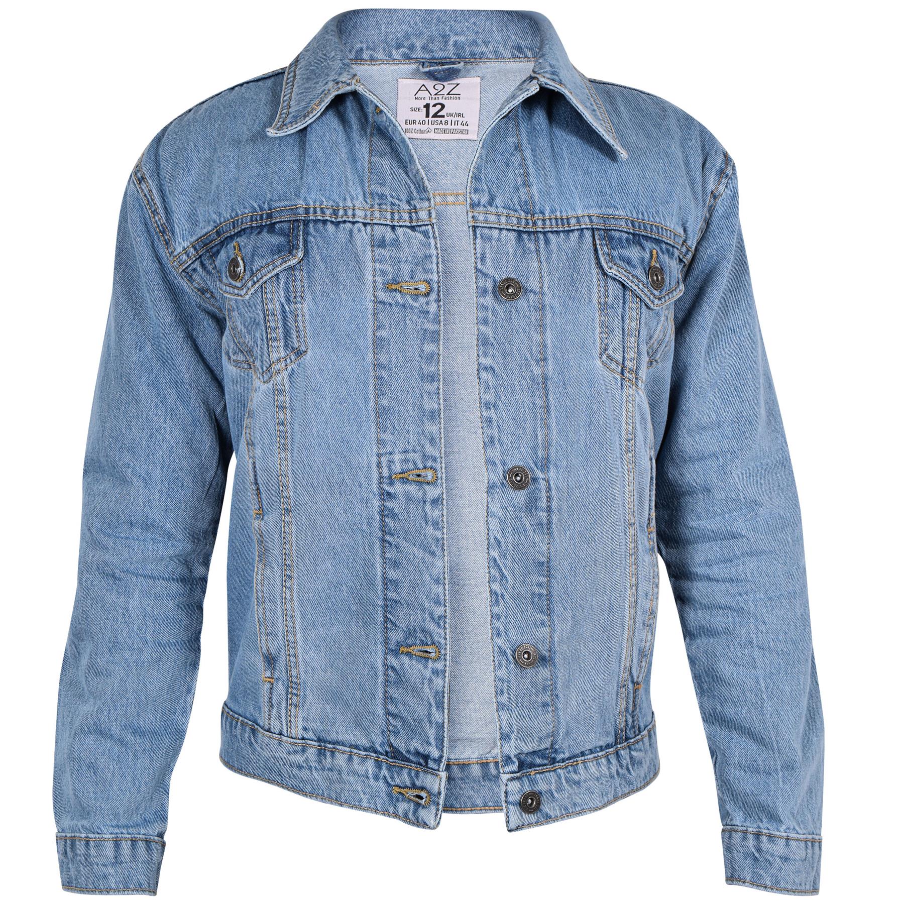 Ladies Women Denim Jacket Cotton Casual Fashion Vintage Classic Streetwear Jean