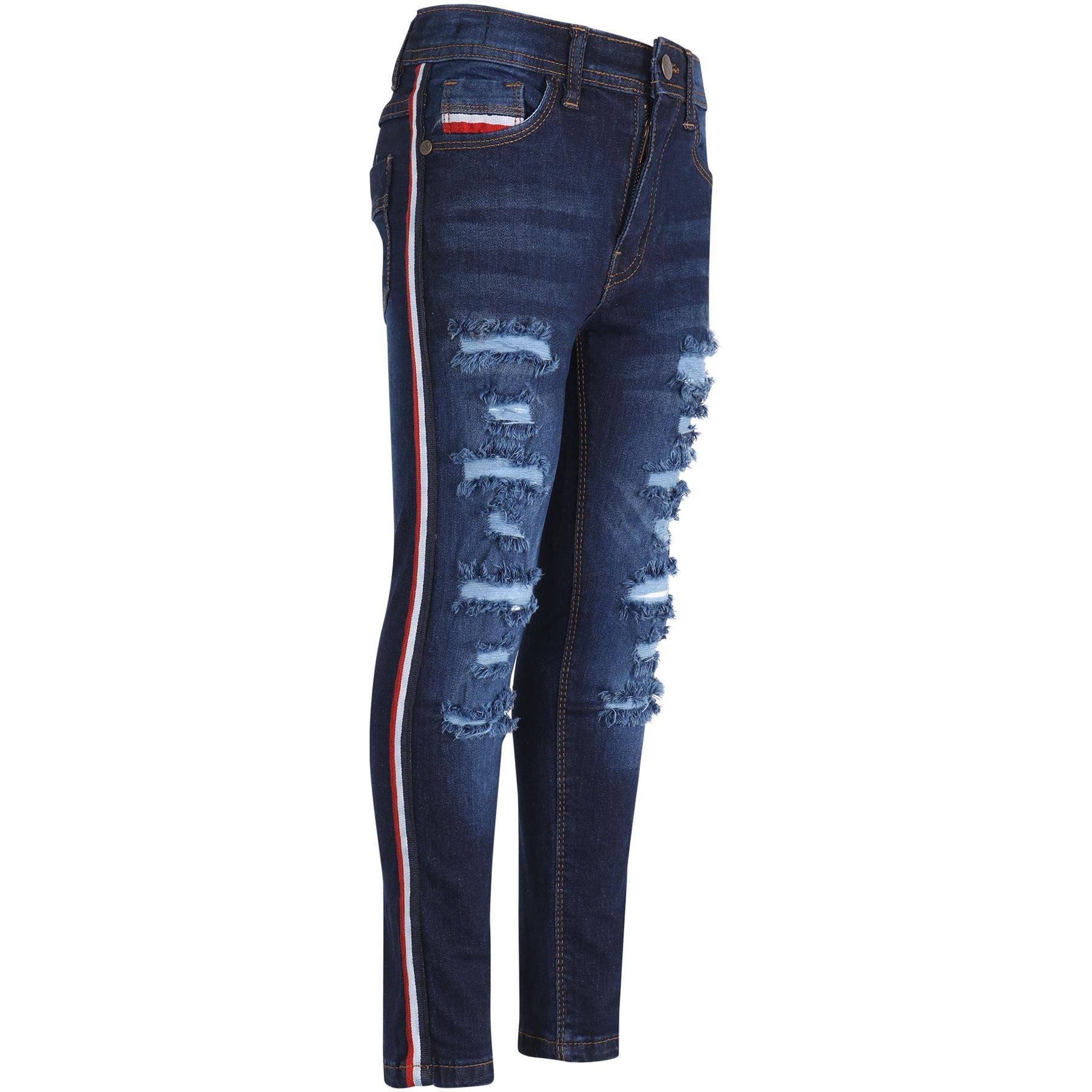 A2Z 4 Kids Girls Stretch Comfortable Jeans Lightweight Denim Ripped Skinny Pants