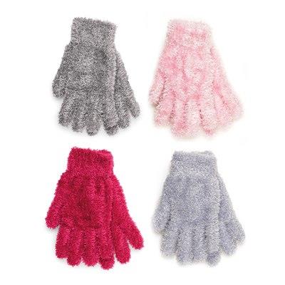 A2Z Ladies Gloves 4 Pack Women Thermal Feather Warm Gloves One Size Soft Mittens