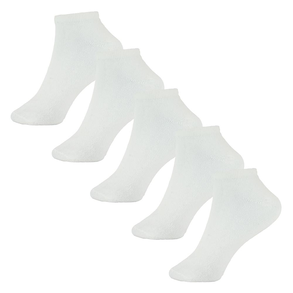 A2Z Mens Plain Trainer Socks Low Cut Cotton Pack of 5 Stylish Ankle Socks
